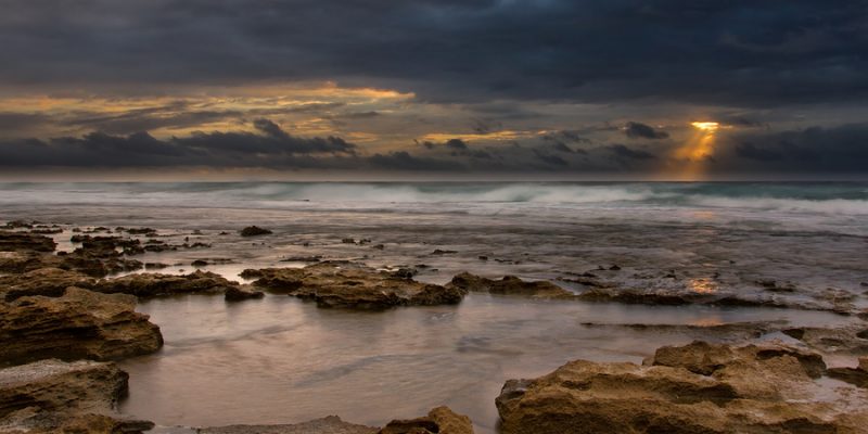 Stormy sunset