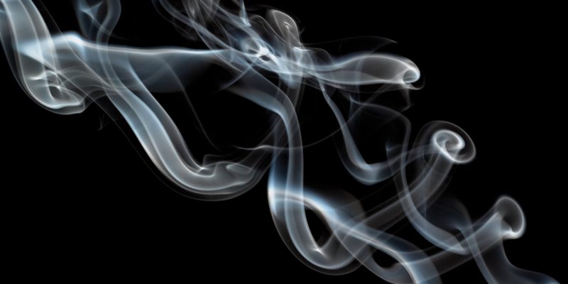 Twisting Smoke On Black